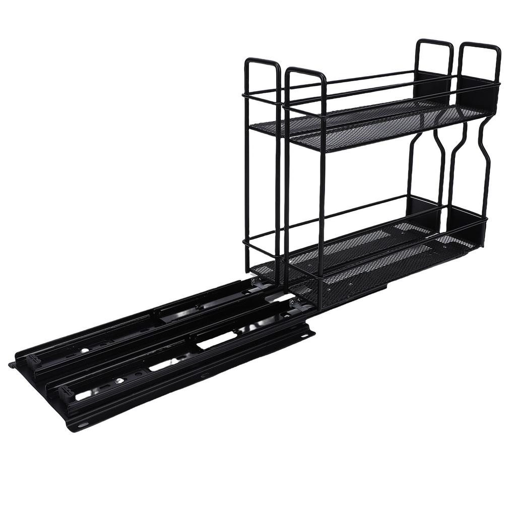 Pull Out Seasoning Rack for Cabinet Slide Out Seasoning Kitchen with Label Stickers