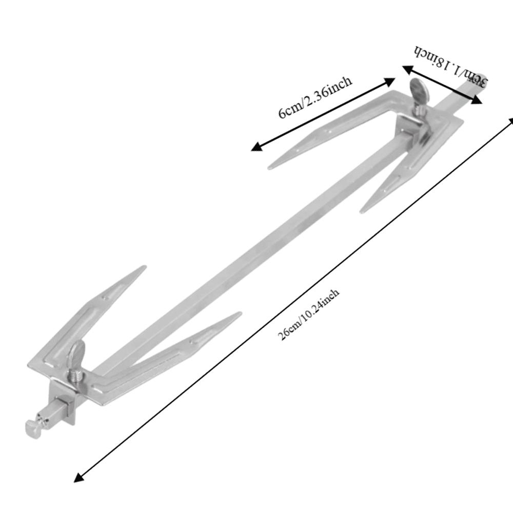 Adjustable Fork Clamps Rotisserie Spit Rod 304 Stainless Steel Replacement Shaft Air Fryer Cooking