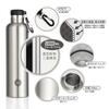 FJbottle 1 Liter Vacuum Insulated Stainless Steel Water Second for Direct Sports Includes Water Bottle Cover and Cleaning Suitable for and Children