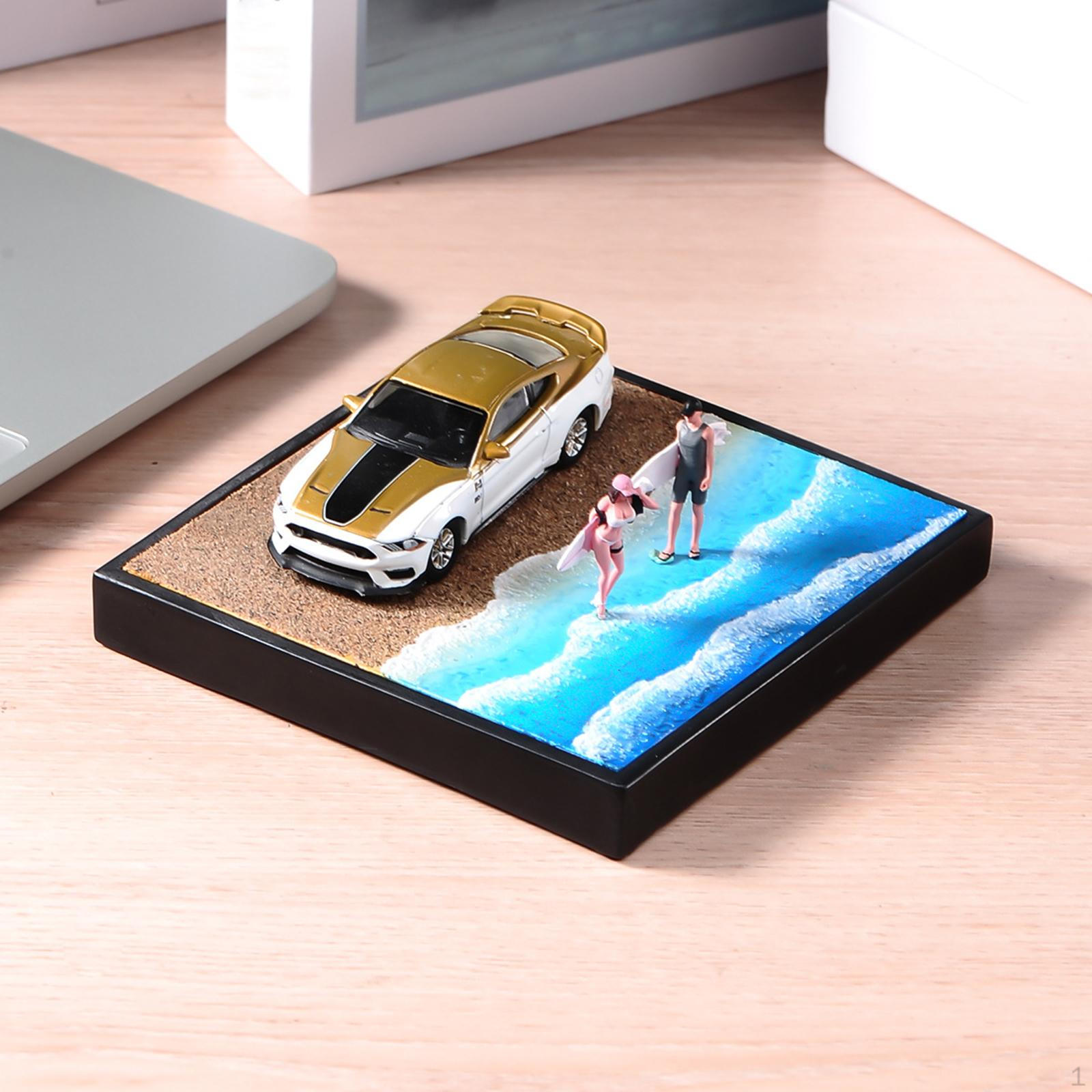 1/64 Миниатюрная модель сцены Микро-пейзаж для фигурок Фон Сцена с поездом