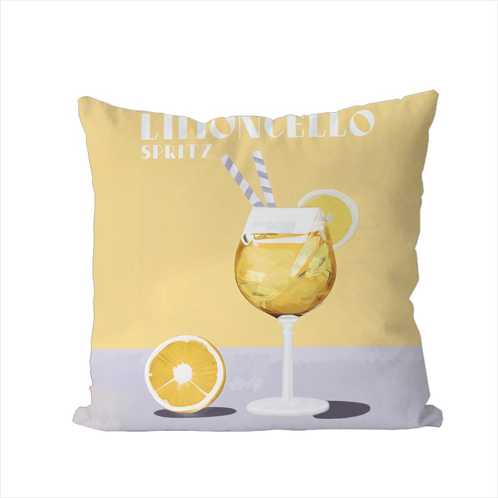 

Limoncello Cocktail Pillow Case For Car Sofa Decorative Home Doublesided Print Plush Square Throw Pillow Cushion Cover 30x30cm
