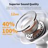 Wireless Earbuds, Bluetooth Earbuds Environmental Noise Cancellation 4 Mic Call Noise Cancelling Mini Earbuds, Bluetooth 5.3 Light Weight Deep Bass He