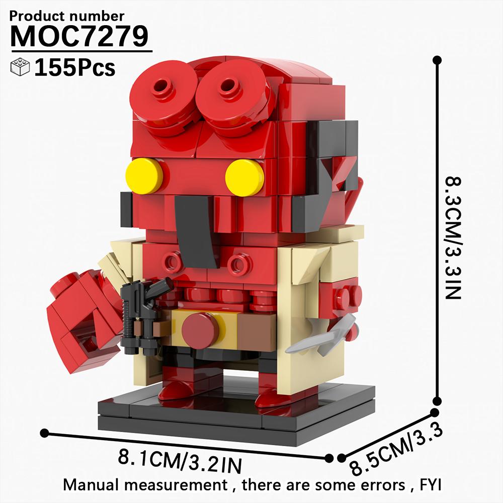 MOOXI Filmreihe MOC Steine Set Figur BrickHeadzed Modell DIY Bausteine Montessori Kinder Bildungsspielzeug Für Kinder Geschenk