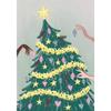Vintage Christmas Metal Wall Decoration, Holiday Sticker Sign