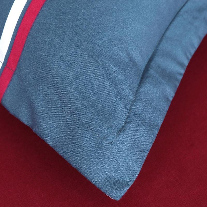 

WTEMPO домашний текстиль с принтом в полоску, простые комплекты постельного белья из 3/4 шт., хлопковые пододеяльники, простыня и подушка Twin Size