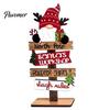 Holiday Mantle Decorations Christmas Table Decoration, Rustic Wooden Tabletop Sign, Vintage Farmhouse Decorative Indoor Party Decor Desktop Plaque for
