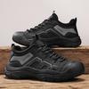 Mode Echtes Leder Herren Freizeitschuhe Outdoor Handgefertigt Wanderschuhe Mode Herren Trekkingschuhe Rutschfeste Sneaker Reise-Trainer