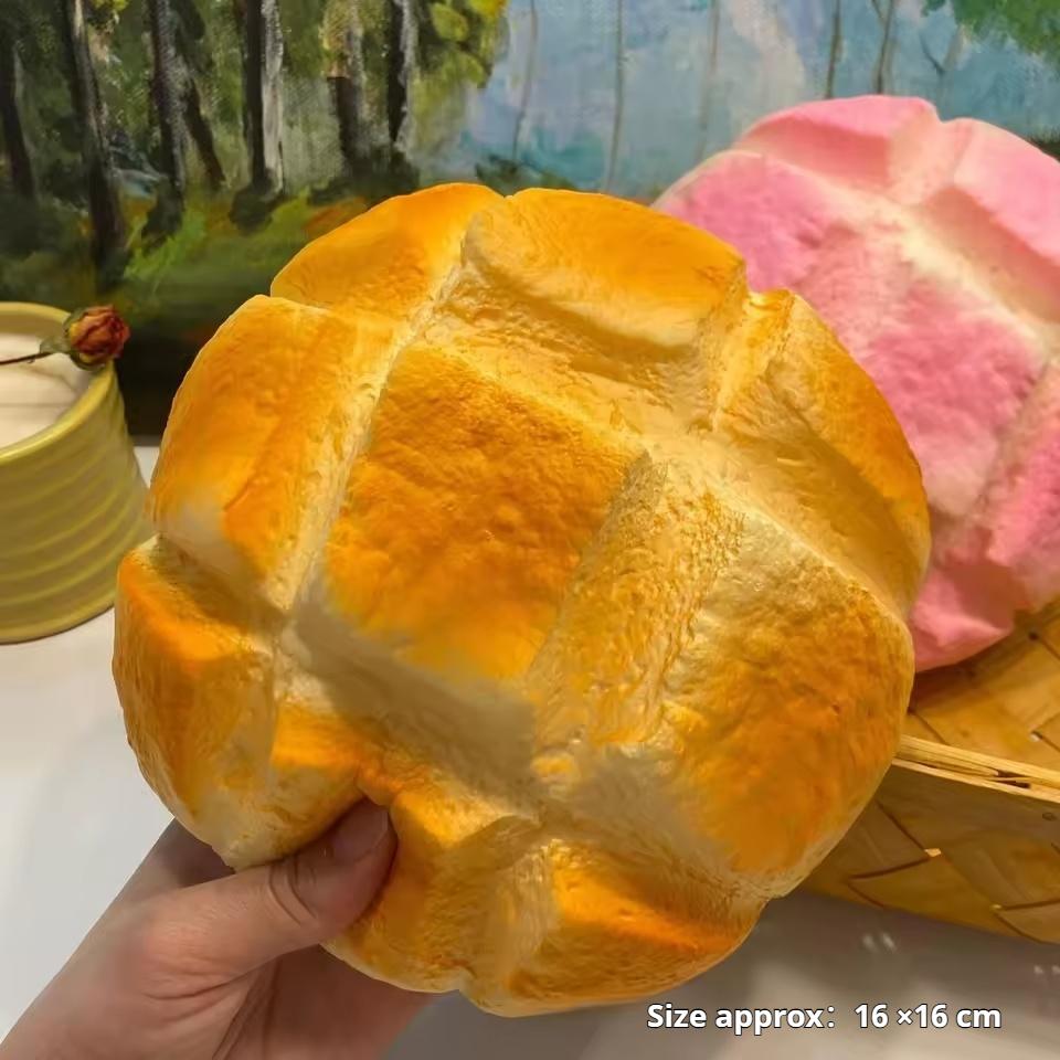 Oversized Pineapple Bun Squishy Bread High-Quality Stress Relief Toy Slow Rising Prank Decoration Unique Gift For All Ages