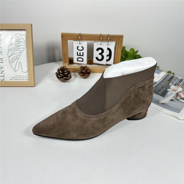 

Модные женские кожаные ботинки Челси Пуанты Ботинки-Женские Роскошный Дизайнерский Острый 2025 Мода До щиколотки Осень Острый носок Лаконичный 35