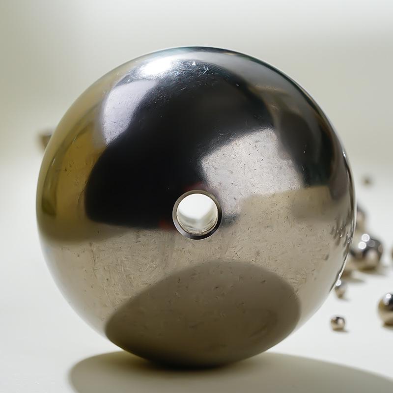Massiver gebohrter Edelstahlkugel mit Loch, Größen von 10 mm bis 30 mm erhältlich
