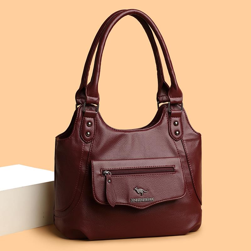 Tote Bag Women's Large Capacity Commuter Handbag Middle-aged Shoulder Bag
