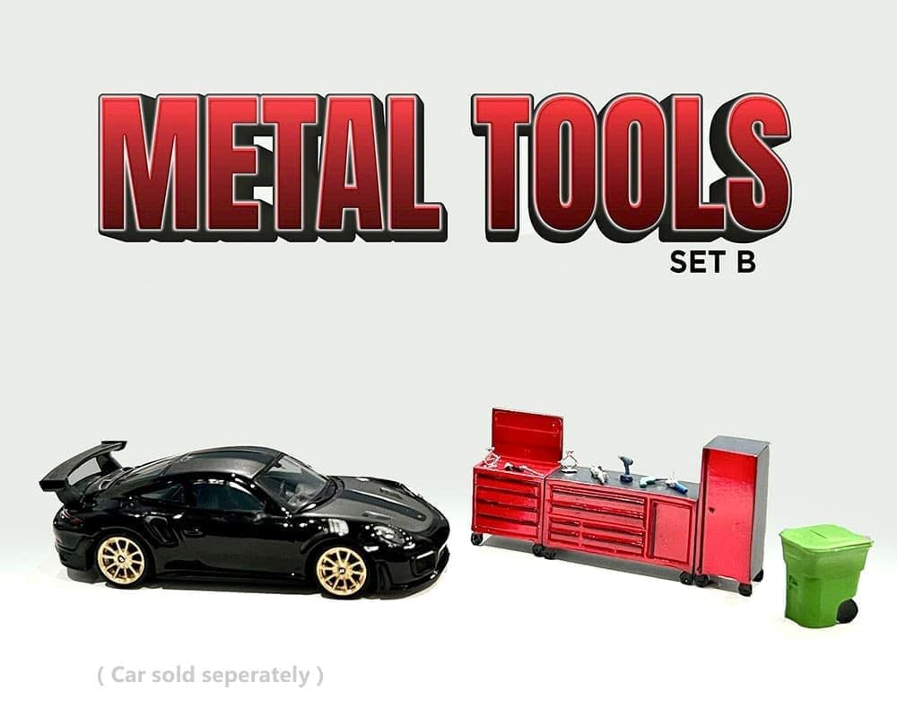 American Diorama Metal Tools Set B American Diorama Metal Tools Set B Figure 1/64 [Item]