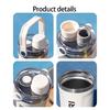 800Ml Nonrust Steel Vacuum Water Bottle With Leak Proof Seal And Ergonomic Handle For Travel Hydrations