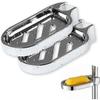 2 Pcs Clip On Shower Soap Dish for Shower Rail and Riser Rail 22mm Silver Adjustable Bathroom Gadget Edition 1023