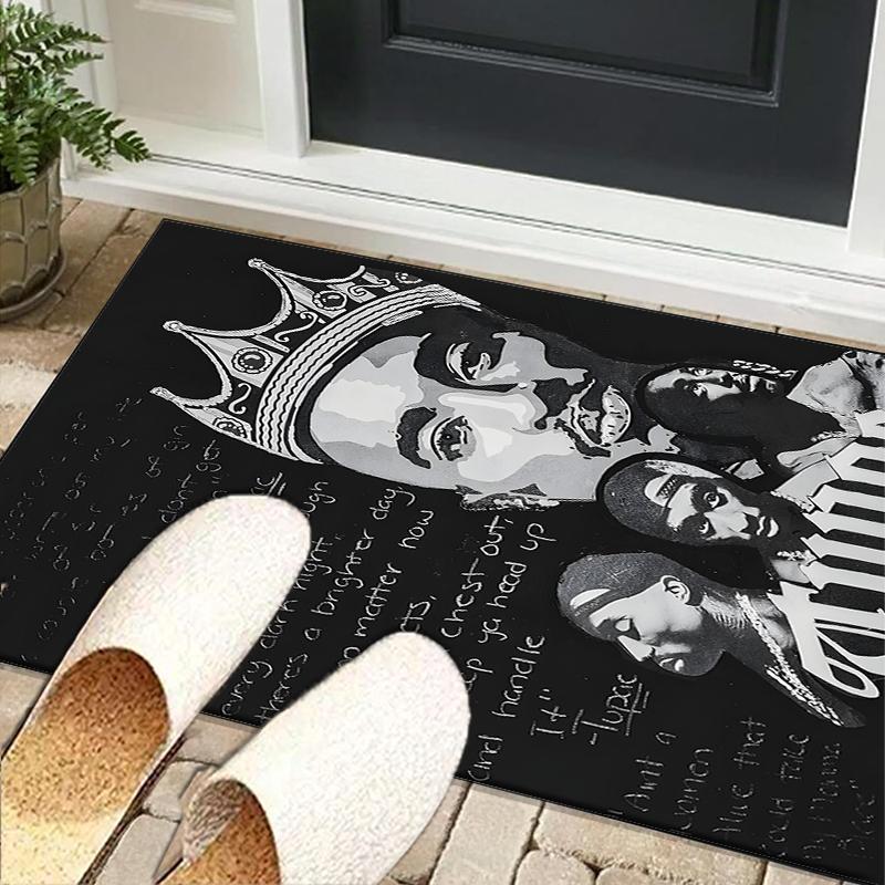 Rap Legend In Blue Office Rug Chair Mat, Game Carpet, Suitable for Front Door, Bedroom, Living Room, Desk, Holiday Gift