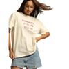 100% Cotton Loose Fit American Style Letter Print T-Shirt