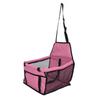 Pet Car Seat Waterproof Breathable Prevent Slip Adjustable Straps Dog Car Basket with Safety Leash