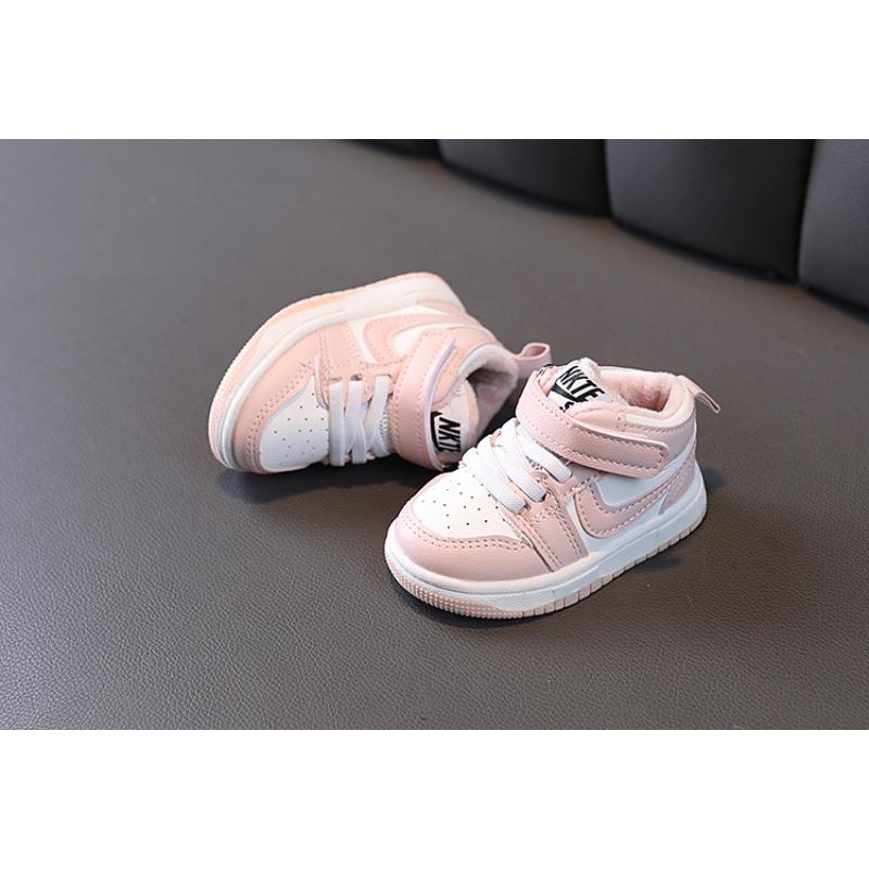 Sports Shoes, Unisex Children's Skateboard Shoes, Winter Cotton Shoes, Korean Style Baby Shoes for Boys and Girls, Soft-Soled Walking Shoes.