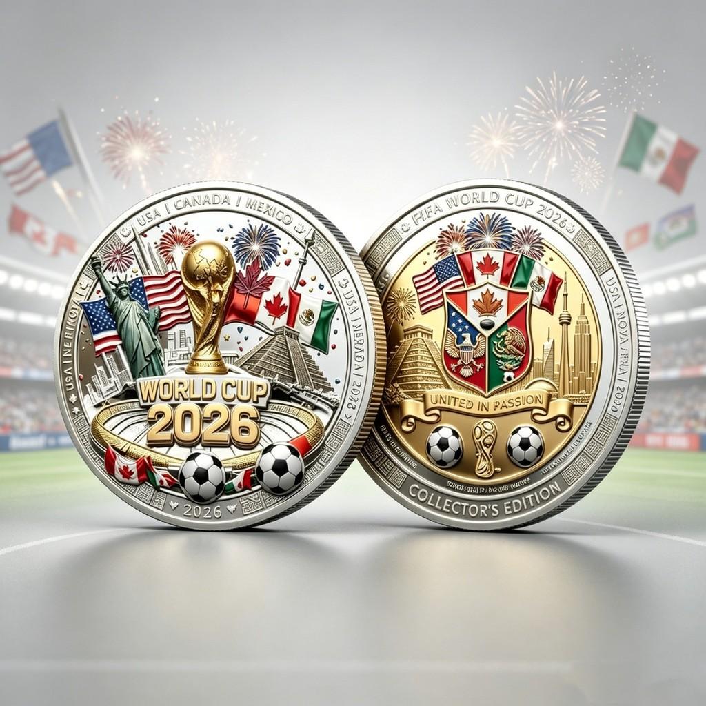 Global Football Cup Collectors Medal With 3d Relief Alloy For Sports Fans