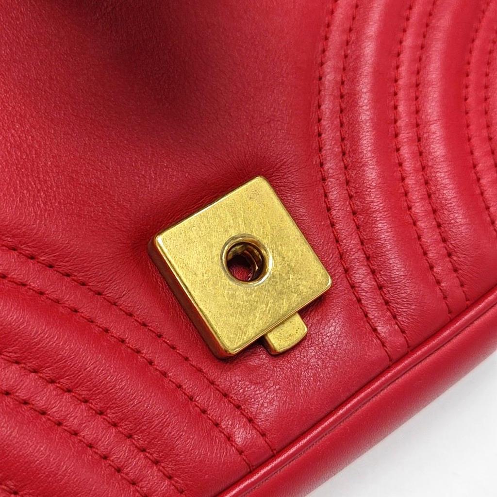 [Pre-Owned] Gucci GG Marmont Matelassé Mini Bag 'Red' - Good #8USYAQ