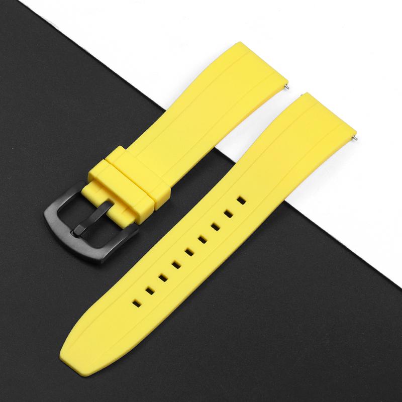 Cinturino in Gomma FKM Vulcanizzata di Grado Premium per Orologi Seiko per Rolex 20mm 22mm 24mm Cinturini a Rilascio Rapido Cinturino in Gomma Tropic