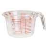 1L Glasmessbecher mit Griff Ausguss Präzise Skala Hitzebeständig Kochen Backen Flüssigkeit Mehl Pulver Messbecher Küchenhelfer