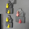 Jijijing Cat Pushing Vase Refrigerator Magnet, 3D Printed Whiskers Holder Pet Memorial Keepsake Decoration, Gift for Cats Lovers