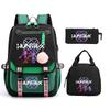 Kpop Witch Hunter Cartoon Printing Student School Bag Children'S Lunch Bag Lunch Box Bag Pencil Bag Three-Piece Set