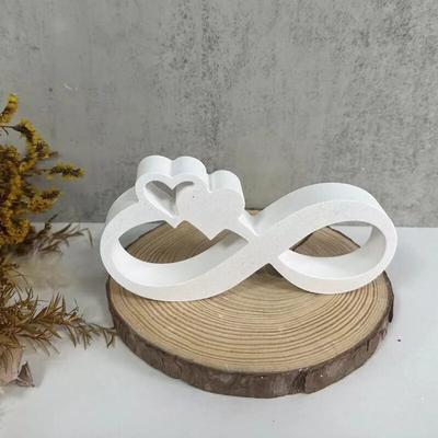 Hohle Liebe Gips Dekoration Form DIY handgemachte Band Herz Form Kerze Gips Silikon Form Valentinstag Geschenk Home Decor