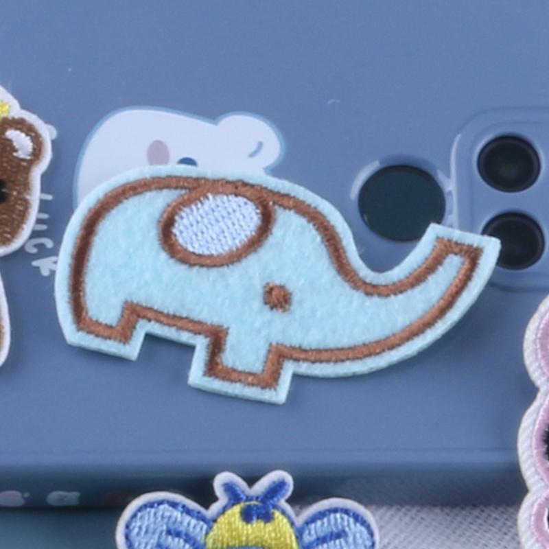 10 Stück Panda Reparaturflicken Giraffe Aufbügler Gestickte Flicken Cartoon Tier Aufnäher zum Aufnähen für Kleidung Hut