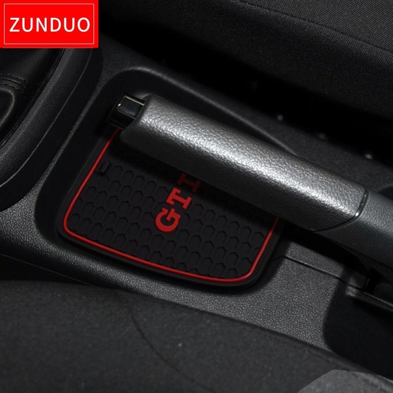 For 2011 2012 2013 2014 2015 2016 Voagen Polo GTI Gate Slot Pad Automobile Dust Mats Water Coaster Non-slip Mats Auto Car Accessories