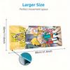 Hey Arnold! Mouse Pad, Large Gaming Desk Mat, Non-slip XXL Mousepad for Laptop & Tablet, Mini PC Playmat with Stitched Edges