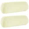 Cushion Cover 2 Pcs HEERLEN Cream Ø 15 X 40 Cm Polyester