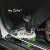 For Zeekr X 2026 2027 Carbon Fiber Door Sill Protector Plate Auto Door Step Scuff Cover Anti-Dirty Interior Trim Accessories