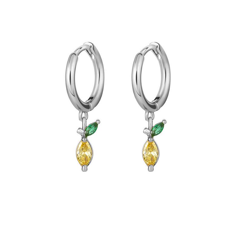Tropical Fruit Mini Hoop & Stud Earrings - Creative European & American Ear Jewelry