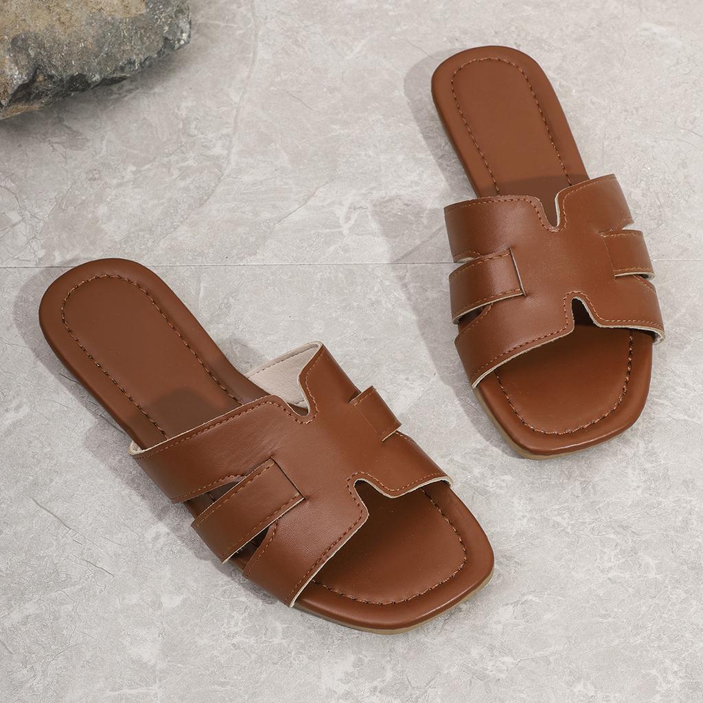 Summer Slippers for Women Flat Luxury Outdoor Beach Slippers for Women Sandals Trend Brand Design Slideshow for Women