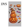 Cartoon Ghost Pumpkin Decals Halloween Window Cling Stickers, Candy Glass Decals, Self-Adhesive Removable Party Supplies for Art Home Doors