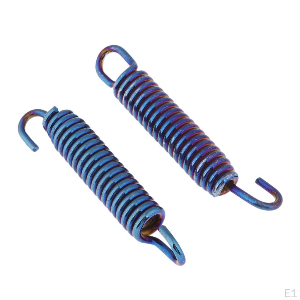 6pcs Stainless Steel Muffler Exhaust Pipe Spring Hooks For - Foto 10