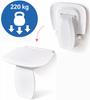 Folding Shower Seat 42x39.7 / High Load Capacity Up To 220 , White ALPINA