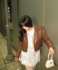 MIXXO Balloon Shirt Collar Dress_Miwowg202C