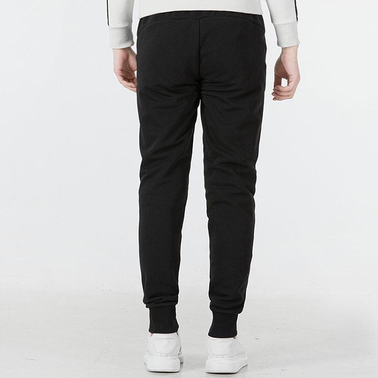 Puma Solid Color Logo Print Jogger Sweatpants Men Bottoms Black 656582-03