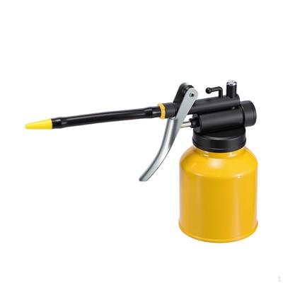 Hand Pump Oiler Can High Pressure Professional Lubrication Oil Bottle Long Spout for Automotives