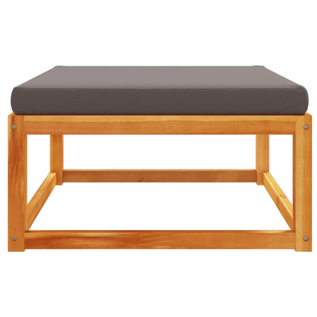 Garden Stool with Cushion 65x65x29 cm Solid Acacia Wood