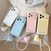 Small fresh polka dots are suitable for Apple 17pro mobile phone case 17promax anti-drop case 16 large window case 15.