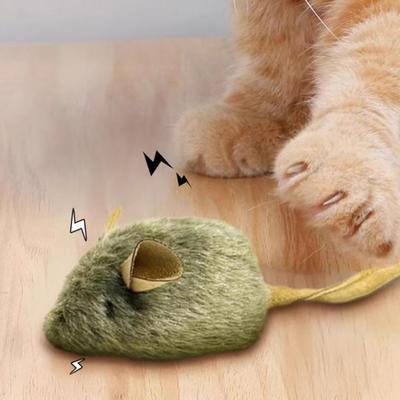 Realistisches Mausgeräusch Katzenspielzeug Simulationsmaus Katzenspielzeug mit realistischer Simulation Maus Automatisches quietschendes Katzenzubehör