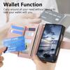 Zipper Card Slot Wallet Luxury Leather Phone Case for IPhone Ultra 18 Fold Shockproof Protective Flip Book Stand Slim Cover