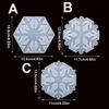 Christmas Snowflakes Coaster Casting Mold Silicone Mould DIY Crystal Epoxy Resin Mold Christmas Tree Pendant Ornament Making