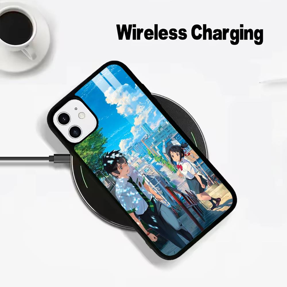 Y-N-Your- Name For IPhone17 16 15 14 13 12 11 Plus Pro Max Plus Wireless Charger Phone Case