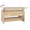 Coffee Table Sonoma Oak 80 X 50 X 40 Cm Wood Based Material