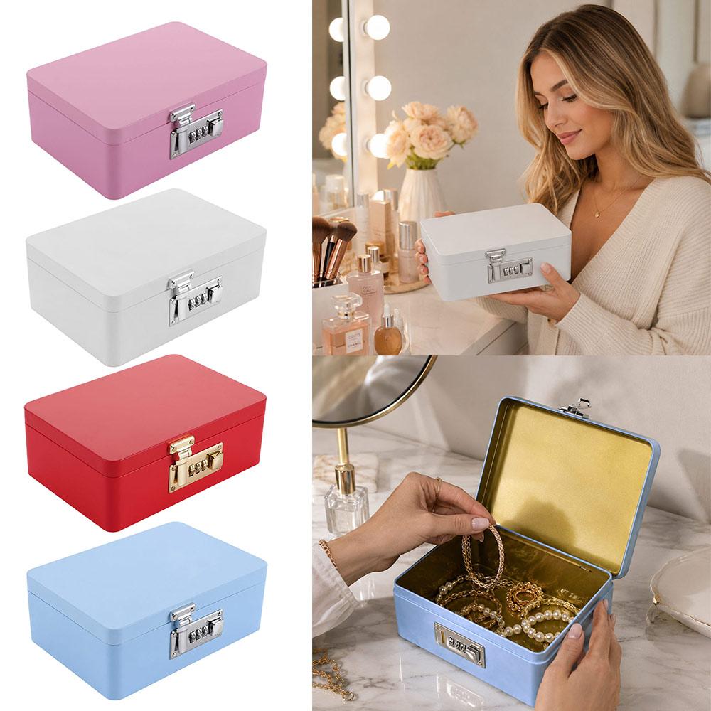 Metallkonstruktion Passwortschloss Aufbewahrungsbox Zahlenschloss Schlüsselsafe Geschenkverpackung